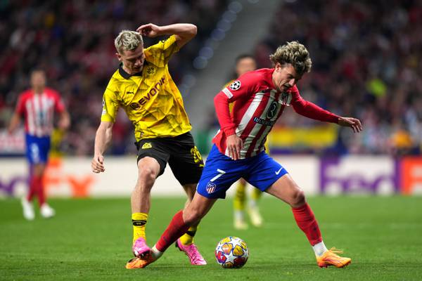 Dortmund’s second half comeback falls short as Atletico prevail at home 