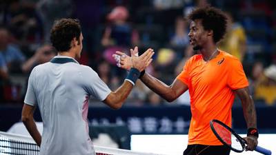 Roger Federer beaten by Gael Monfils in China