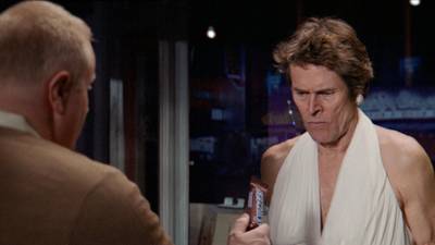 Cross-dressing Dafoe in    Superbowl Sunday ad bonanza