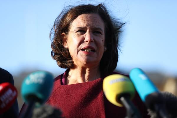 Mary Lou McDonald follows in Lincoln’s footsteps at unity summit for Irish American backers