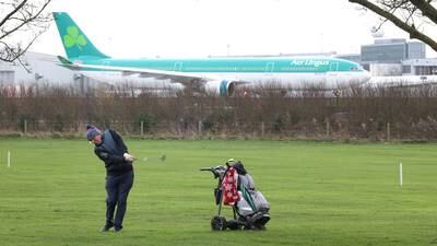 Golfers teed off with noise and fumes from Dublin Airport’s new runway