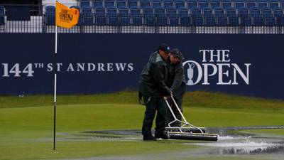 Heavy Rain forces play to be suspended at British Open