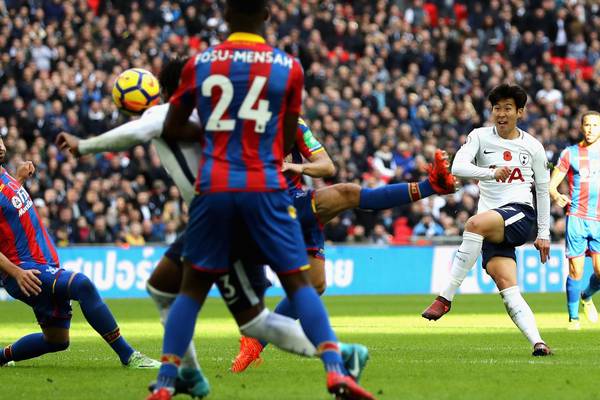 Son strike seals laboured win by Tottenham over Palace