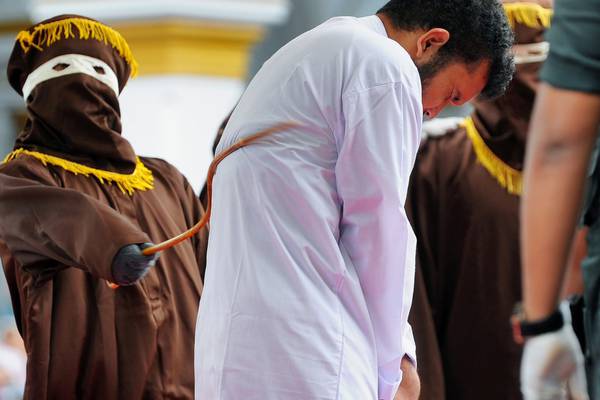 Two men publicly caned in Indonesia for having sex