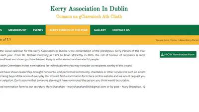 Kerry Association in Dublin seeks nominations for awards