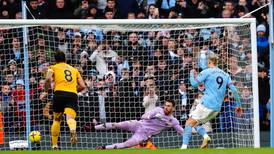 Erling Haaland’s fourth hat-trick of season helps Manchester City ease past Wolves