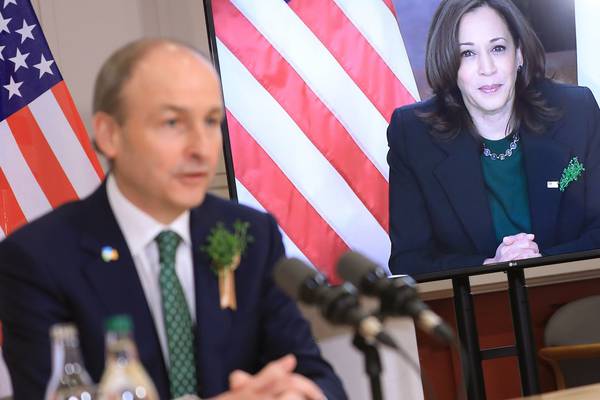 Kamala Harris says US’s commitment to Ireland remains ‘steadfast and strong’