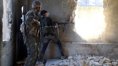 Jets pound Syrian insurgents after they break Aleppo siege