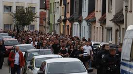 Protesters gather following man’s death in German town