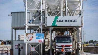 Shares in cement group Lafarge fall as merger talks stall