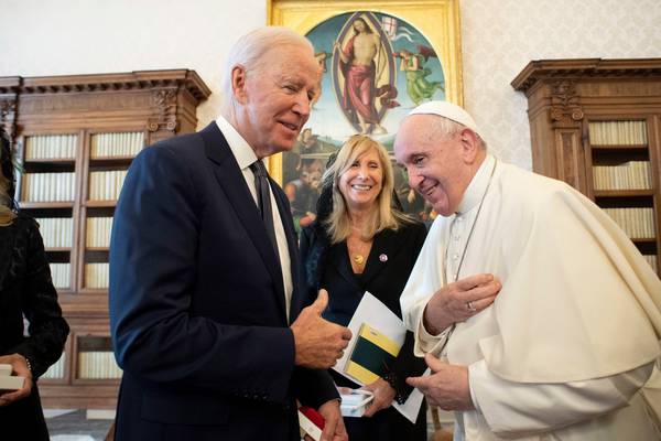 Biden meets pope as Francis urges ‘radical’ action on climate change