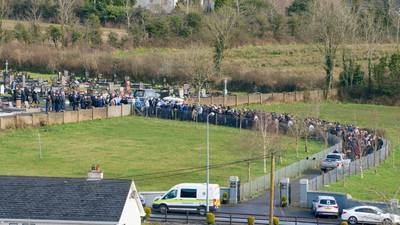 Nearly 300 mourners gather for funeral at Leitrim cemetery