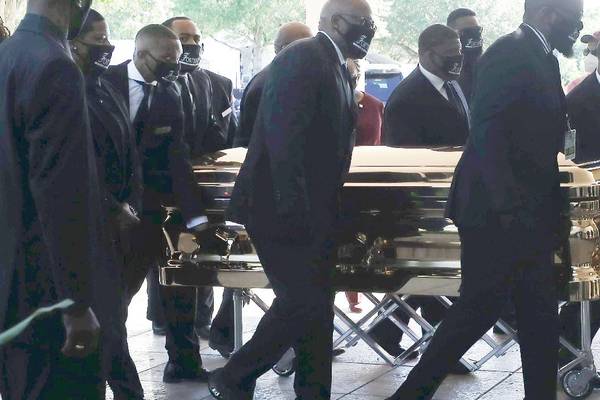 Biden meets family of George Floyd ahead of funeral in Houston