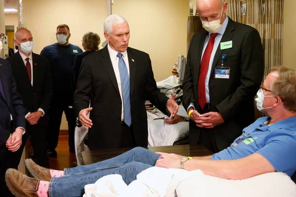 Coronavirus: Pence visits Mayo Clinic without wearing face mask