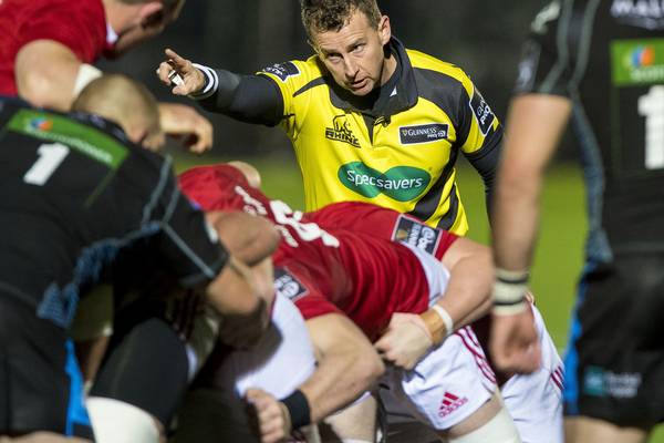 Scarlets painting right pictures for Nigel Owens this season