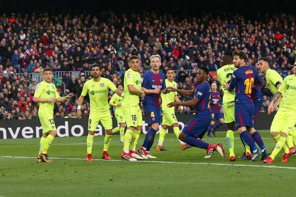Barcelona drop two points in grim 0-0 draw with Getafe