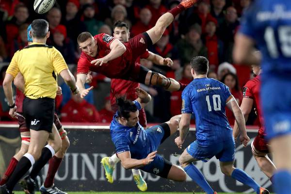 Munster sink 14-man Leinster in tempestuous Christmas derby