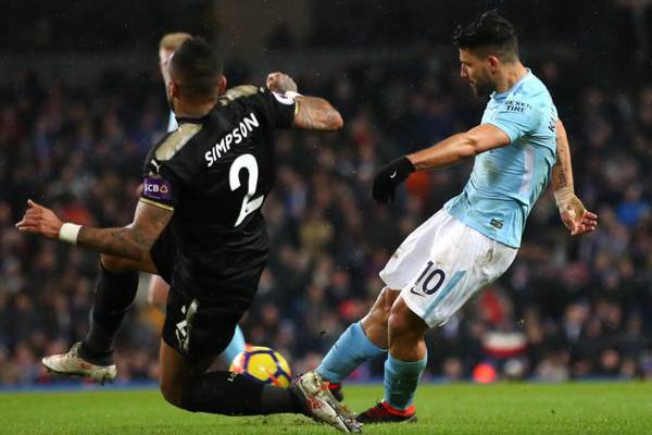 Sergio Agüero to the four as Manchester City shred Leicester