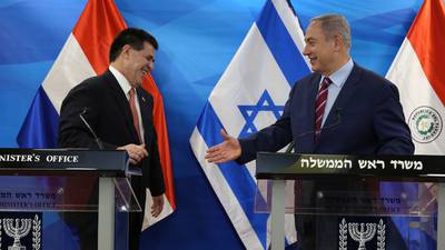 Israel to close Paraguay embassy in diplomatic row