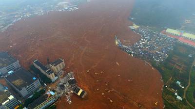 At least 85 missing after landslide at Chinese industrial park