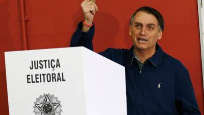 Exit polls point to Bolsonaro win in Brazilian presidential race