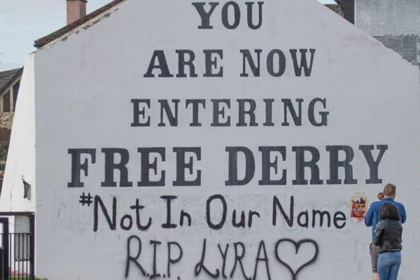 ‘Not in Our Name. RIP Lyra’ – new graffiti in Derry signals change
