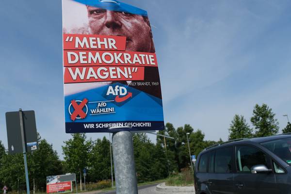 AfD invoking 1989 slogans and spirit, German activists claim