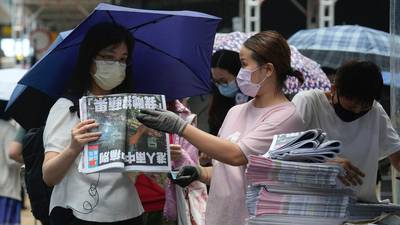 The Irish Times view on Apple Daily’s closure: China tightens its grip