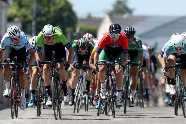 Luuc Bugter takes stage three of the Rás into Listowel