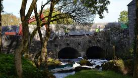 Demolition work begins on 19 Century Co Galway bridge