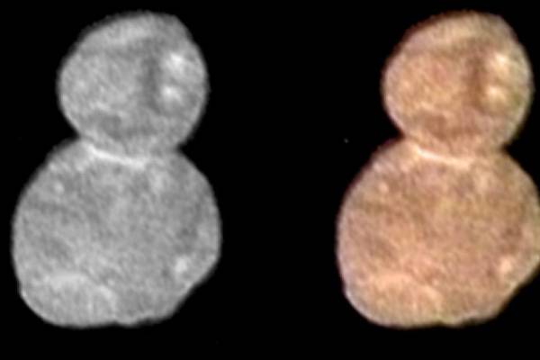 Nasa releases first clear images of snowman-like Ultima Thule