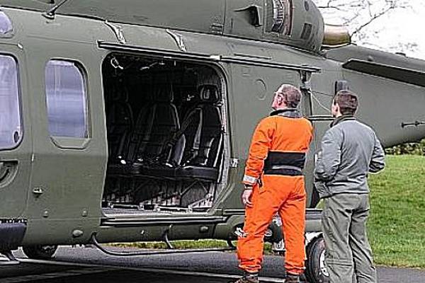 Air Corps helicopter door falls from sky into Clondalkin school grounds