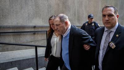 Harvey Weinstein appears in court charged with rape
