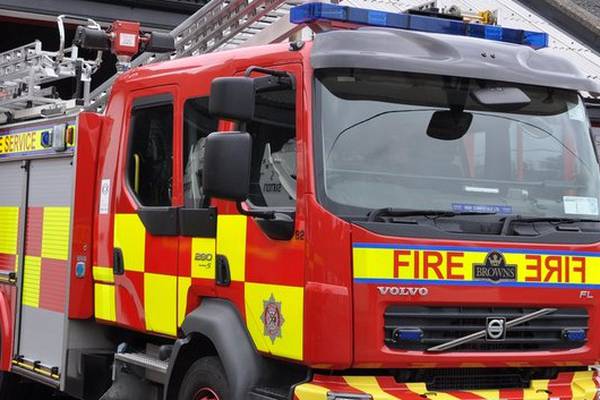 Fire breaks out at shopping centre site in Naas