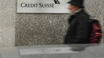 Credit Suisse shares sink, sparking rout in bank stocks