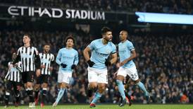 Sergio Aguero sends Manchester City 12 points clear