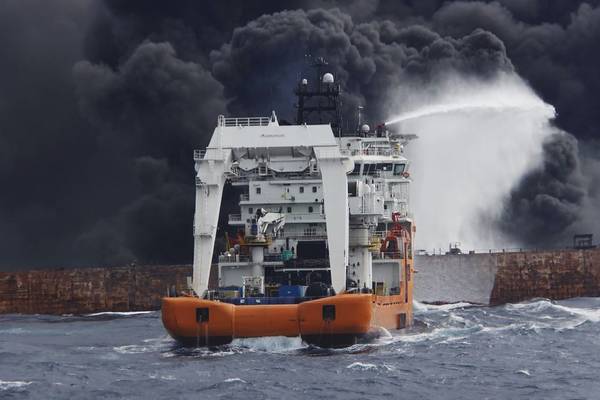 Two bodies recovered as oil tanker continues to burn off China coast