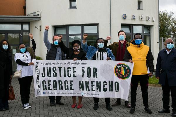 Protesters gather at Garda station to demand independent inquiry in Nkencho killing