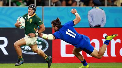 Brooding Springboks destroy Italy as Kolbe steals the show