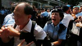 Hong Kong drivers clash with protesters over closed roads