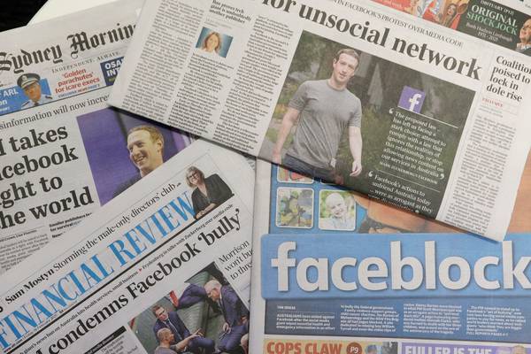 Facebook re-enters negotiations after blocking news on site in Australia