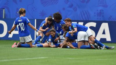 Italy women earn surprise last gasp win over Australia