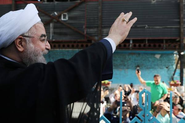 Iran election:  Hassan Rouhani re-elected president