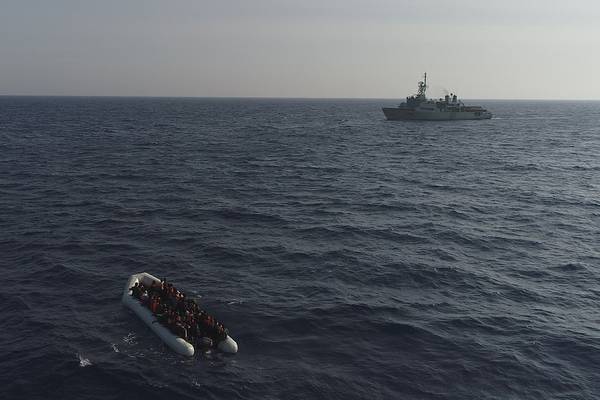 Baby girl born on LÉ Eithne after migrants rescued off Tripoli