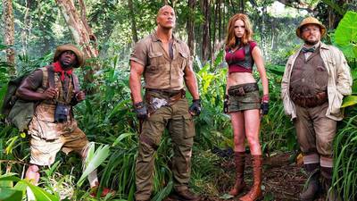 A very belated Jumanji sequel: Family fun let down by kinky boots