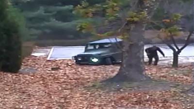 Video shows escaping North Korea defector being shot at by border guards