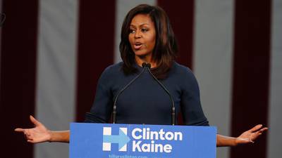 Michelle Obama: Trump’s brags have ‘shaken me to my core’