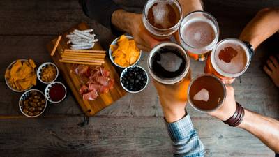 Happy pair: Good beer and good food