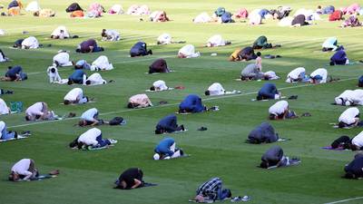 Irish Muslims celebrate two in a row for Eid at Croke Park