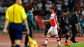 Wenger sees red over Ramsey sending off